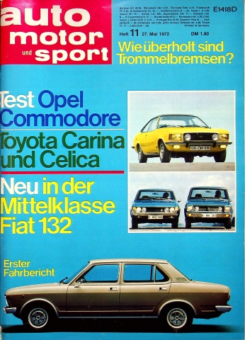 Deckblatt Auto Motor und Sport (11/1972)